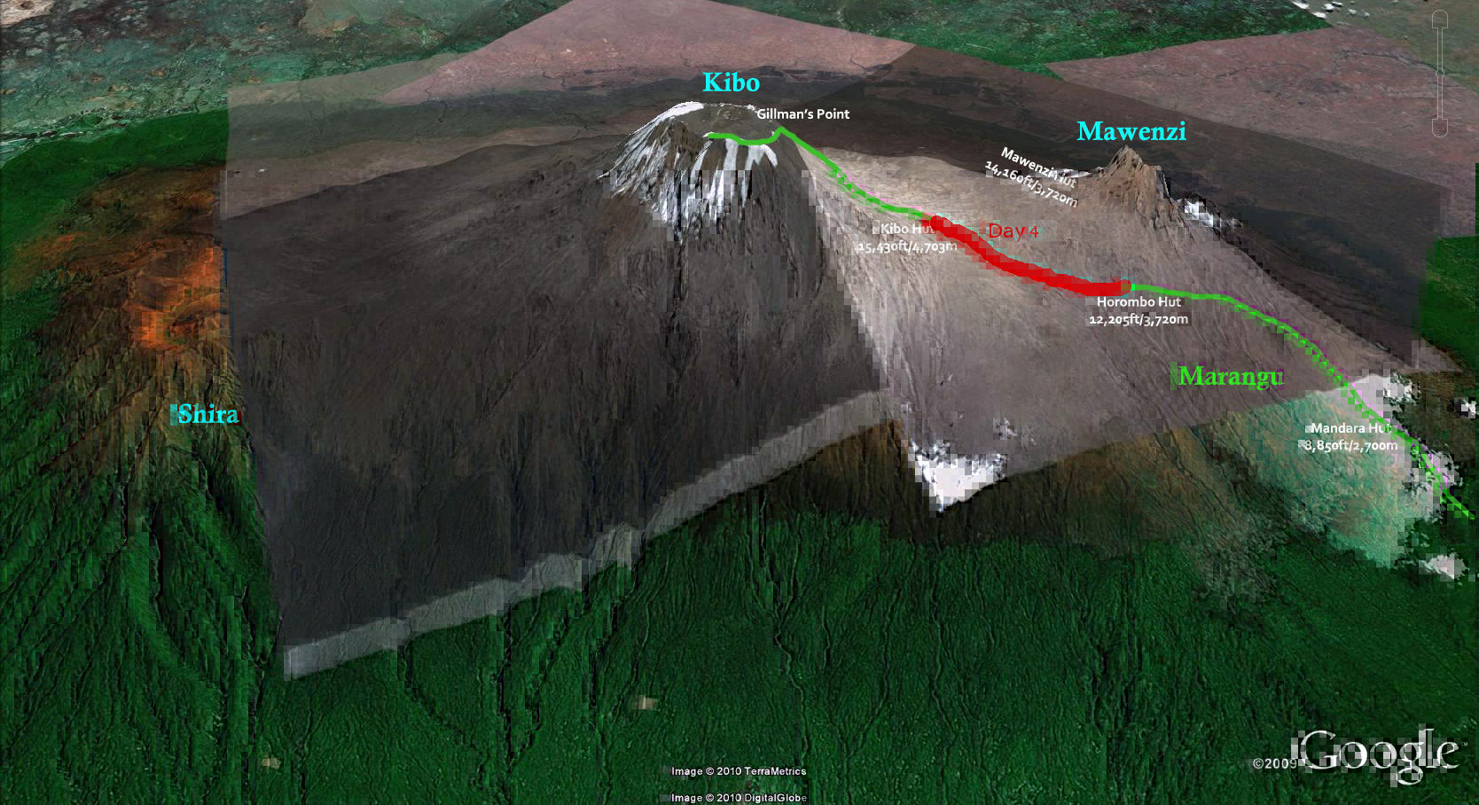 Bryson Heroes Tours Marangu Route Map